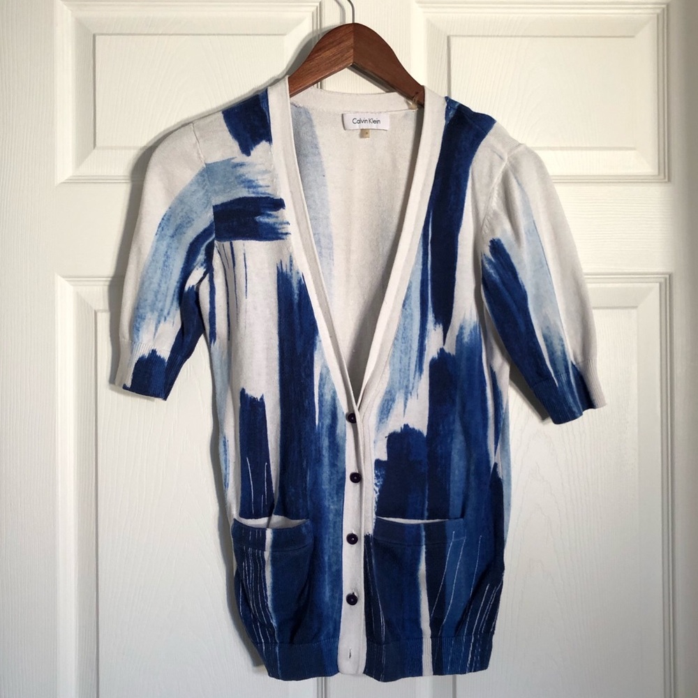 Calvin Klein Blue Water Color Sweater